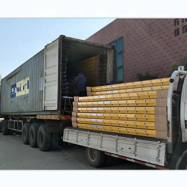 EN131 16 20 24 28 32 36 40 خطوة الألياف الزجاجية النار الهروب سلم تمديد للطي الألومنيوم مزيج خطوة سلالم المصنعين #6