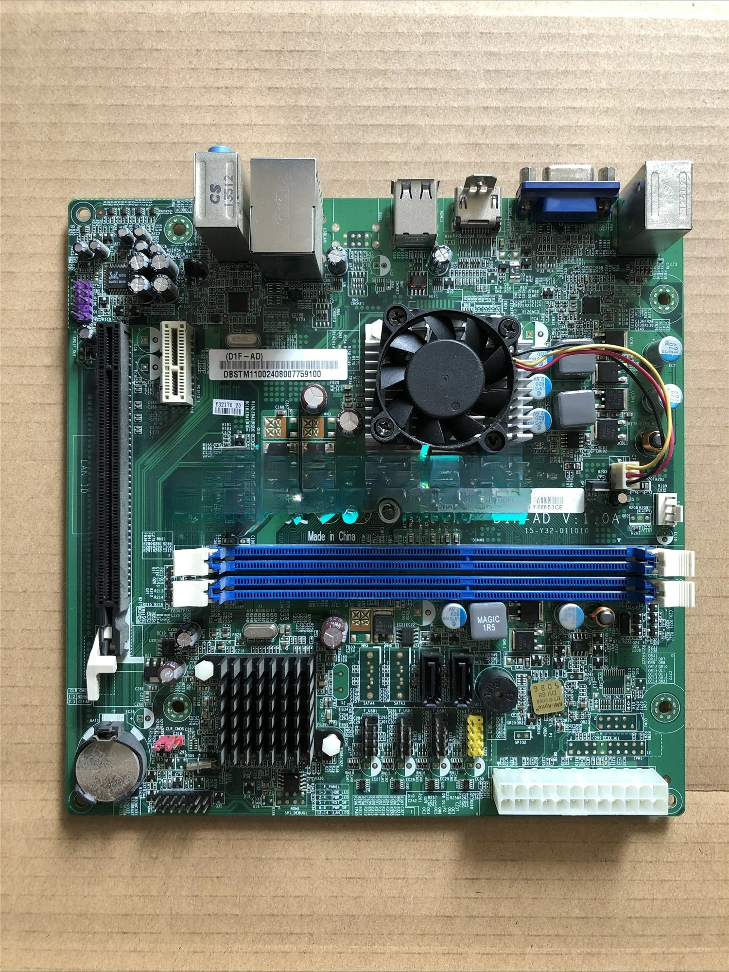 For ACER D1F-AD main board HDMI VGA ITX E-1200 D1F-AD