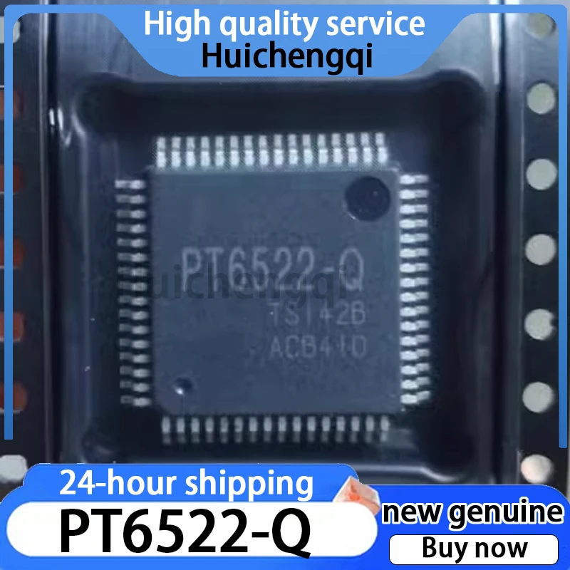 1PCS New PT6522-Q PT6522 QFP-64 Pin Automotive Instrument Panel Garbled Code Common Problem Power Management IC Chip in Stock