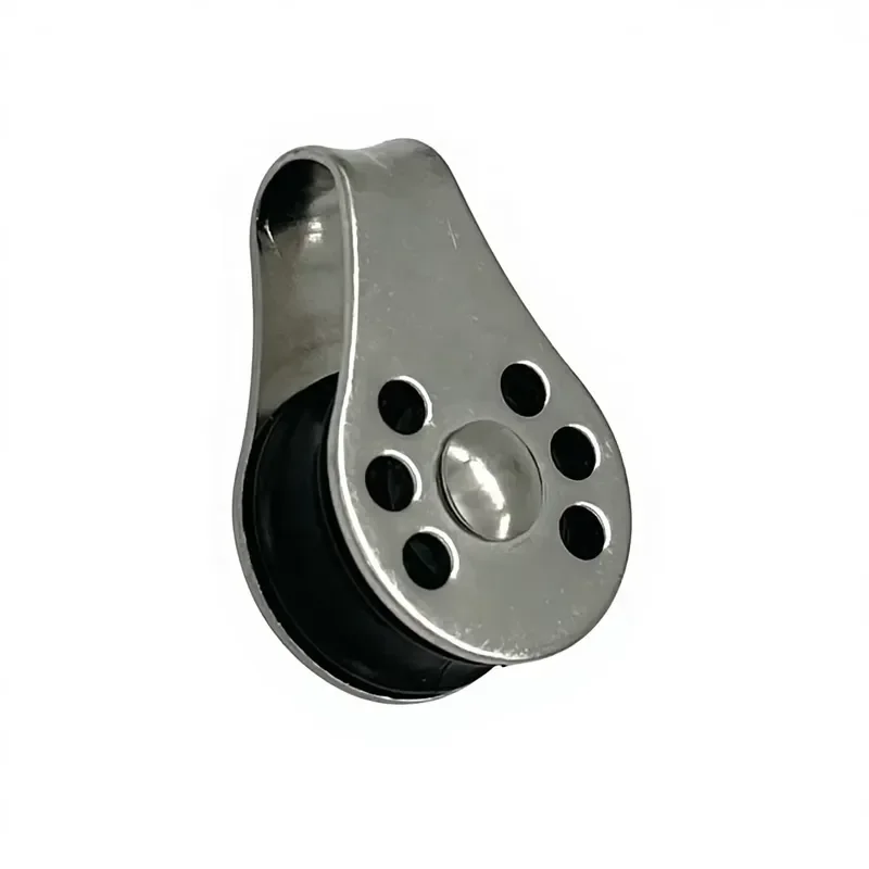 316 Stainless Steel Marine Wire Rope 6x22mm Ball Bearing Sailing Block Nylon Swivel Pulley for Kayak Yacht Boat Hardware