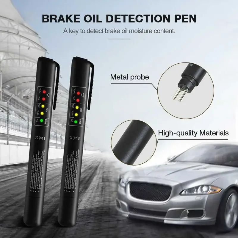 Accurate Oil Quality Check Pen Universal Brake Fluid Tester Car Brake Liquid Digital Tester Vehicle Auto Automotive Testing Tool