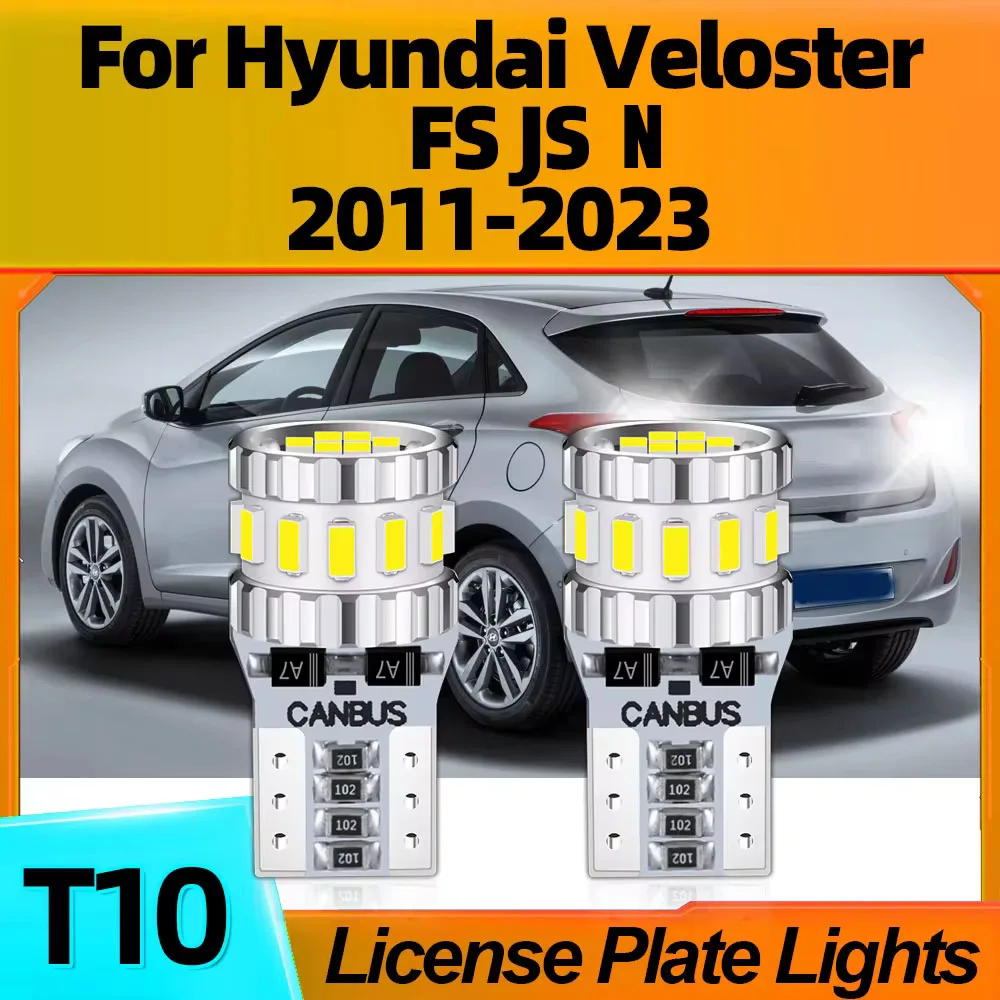 

2Pcs Quick Start W5W T10 Car LED License Plate Light For Hyundai Veloster FS JS N 2011 2012 2013 2014 2015 2016 2017 2018-2023