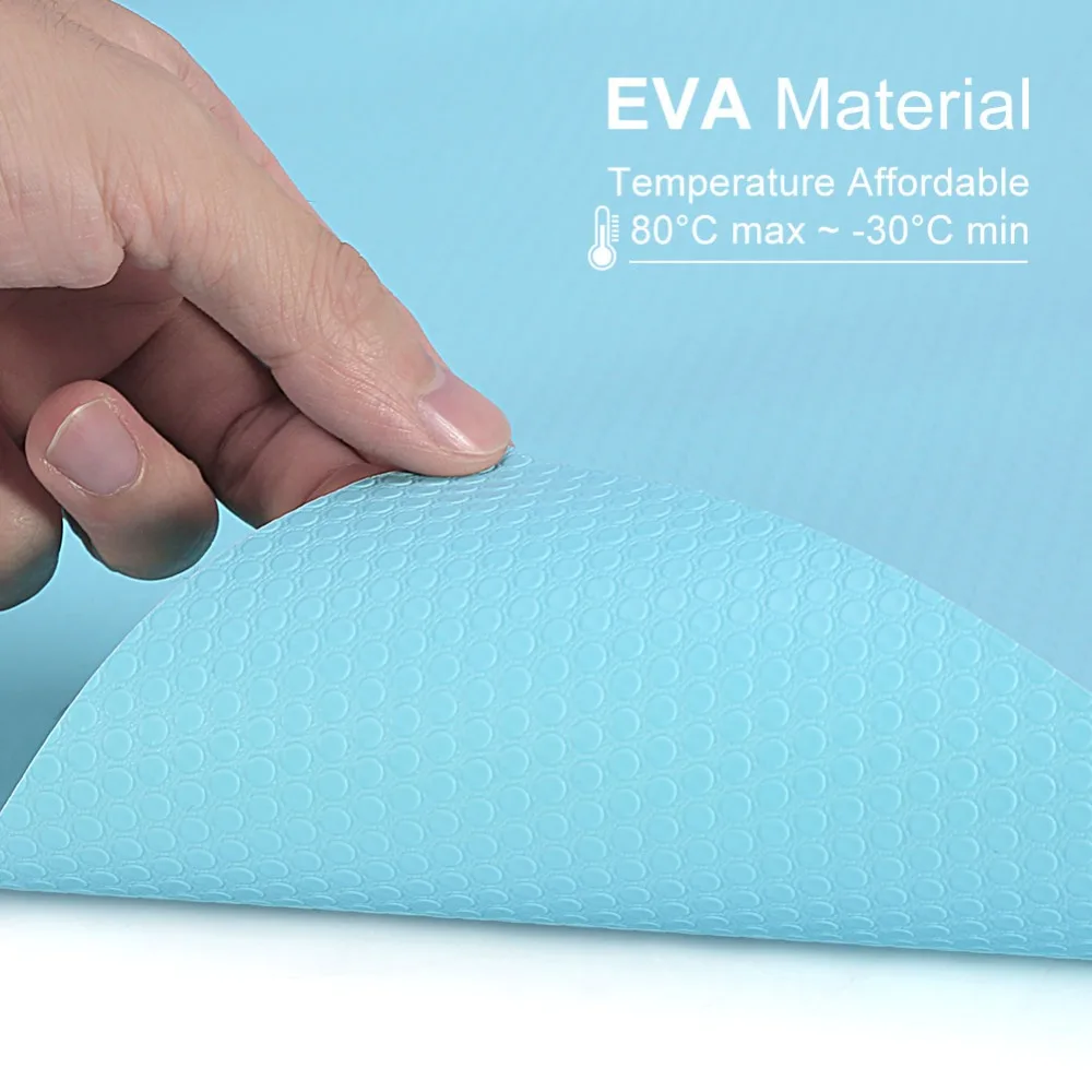 4Pcs Food grade material Refrigerator Liner Thickened design Moisture and oil resistant Drawer Liner Cuttable freely