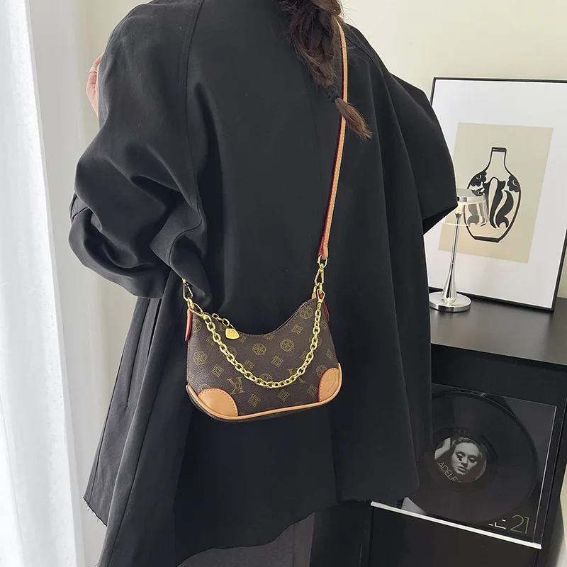 حقائب نسائية عالية الملمس، حقائب يد عصرية مطبوعة ريترو، حقائب نسائية مائلة فاخرة خفيفة #5