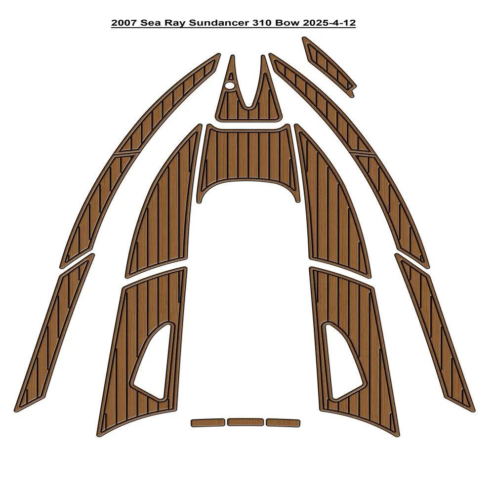 

2007 Sea Ray Sundancer 310 Bow Pad Boat EVA Teak Floor SeaDek Gatorstep Style Self Adhesive dwseghhcctttydry56ryy