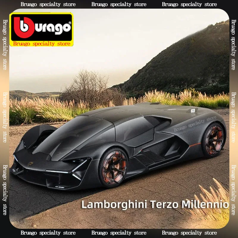 

Bruago 1:24 Lamborghin Four-Wheel Drive Supercar Alloy Simulation Static Model Decoration Male Force Control Car Toy Gift