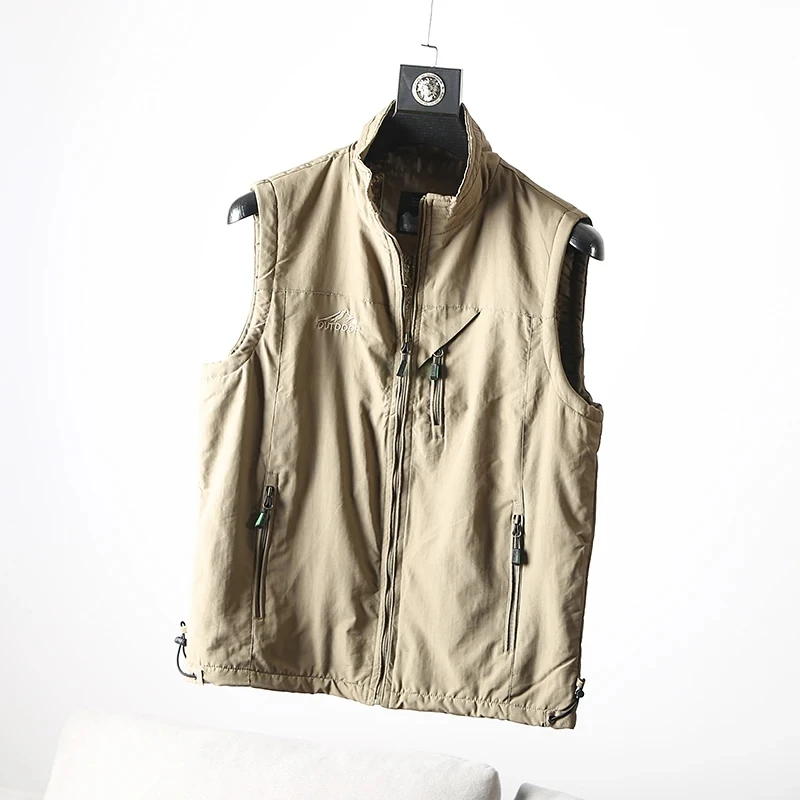 Herren weste Frühling und Herbst dünne lässige atmungsaktive Weste Jacke für schnell trocknende