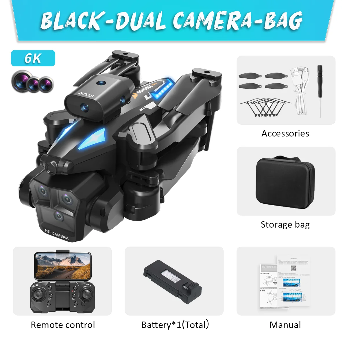 C10 Max GPS Remote Control Drone 8K Camera Optical Flow Positioning Obstacle Avoidance Gesture Photography Foldable Quadcopter