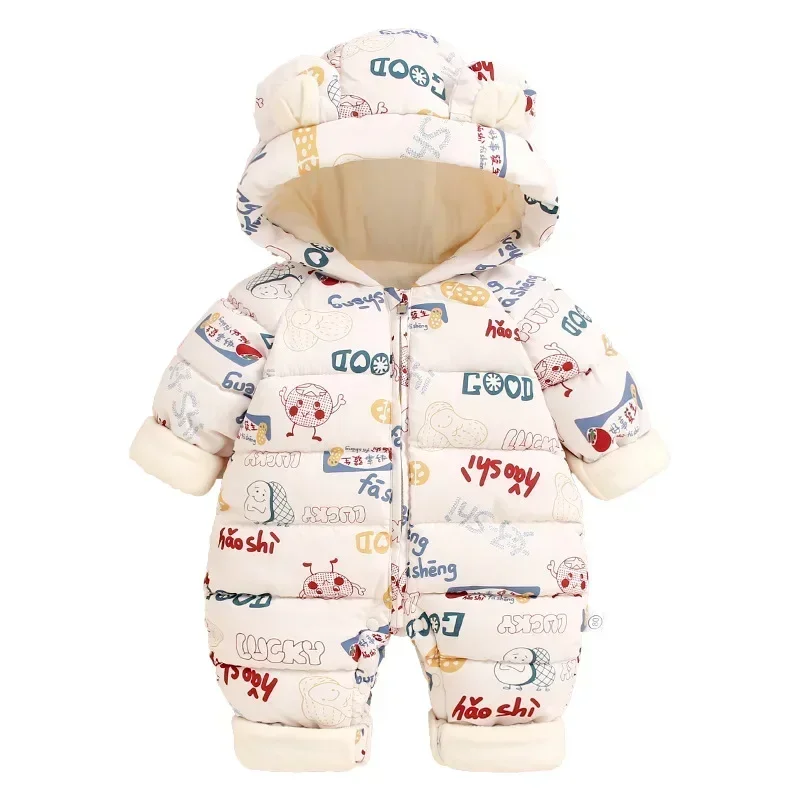 Baby Girl Clothes Jumpsuit New Newborn Clothes Bag Plus Velvet and Thickening Hoodies Outdoor Outfit Space Suit 5-day Shipping