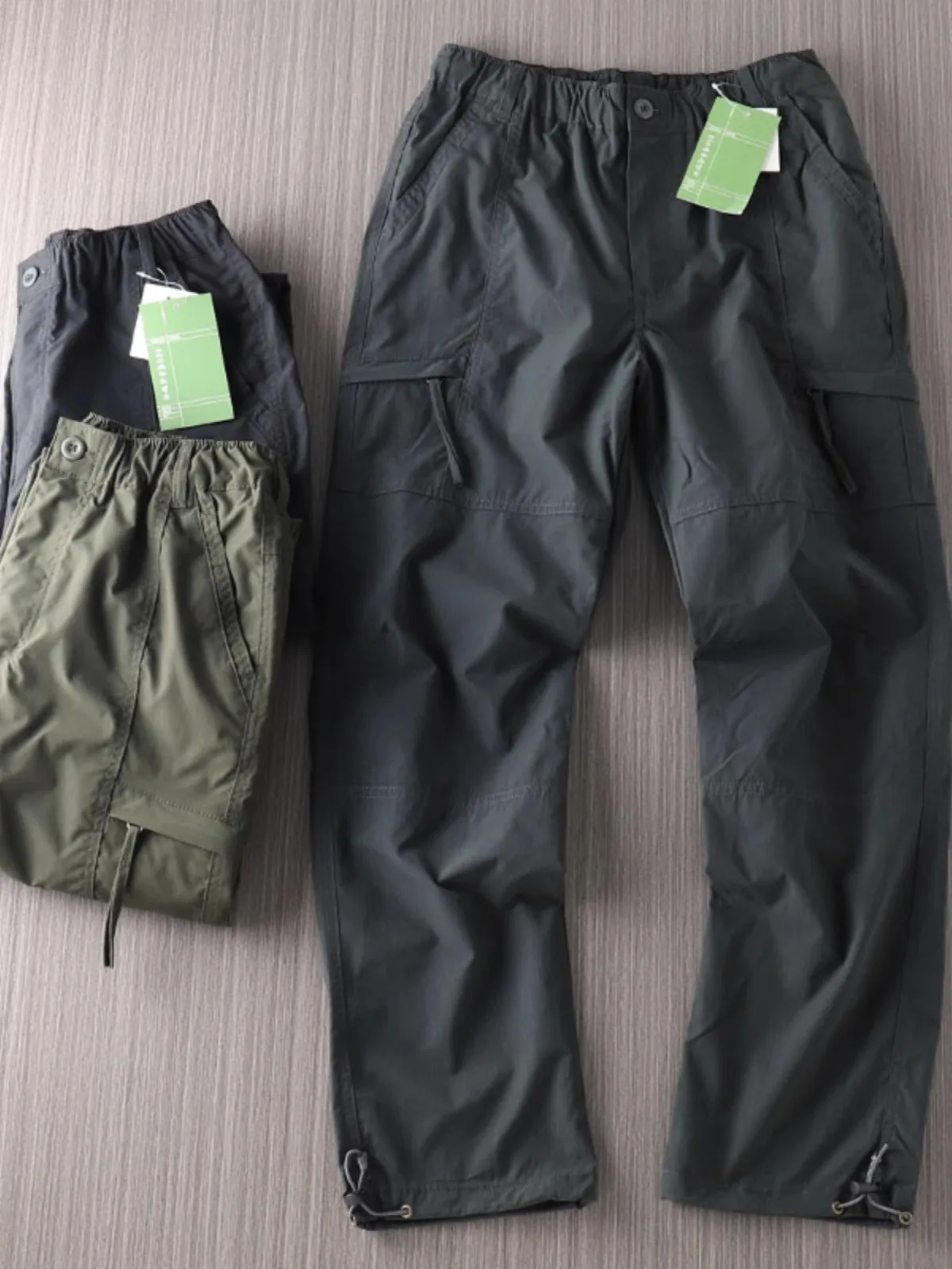 

Outdoor Men's Waterproof Windproof Multi-ket Workwear Sports Hiking Pants Loose Fit Casual Trousers Faionable Youth Sle