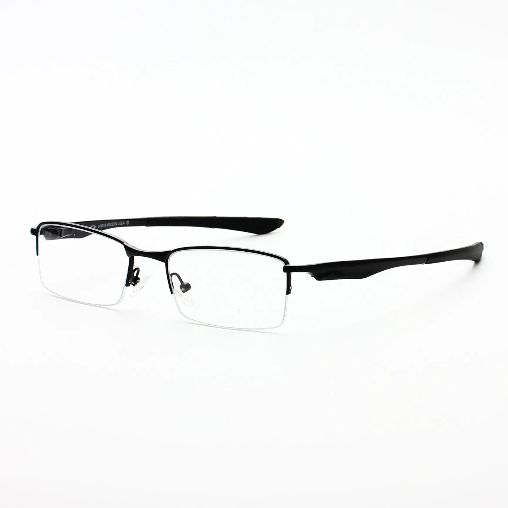 Optical frame, nearsighted glasses frame, men's and women's artistic outdoor sports square half frame glasses 5040