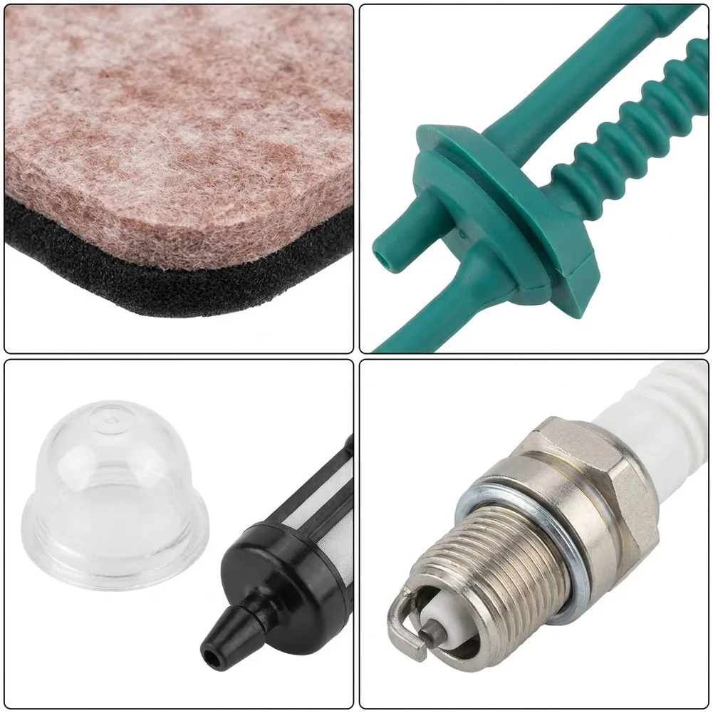 Complete Leaf Blower Kit for BG55 For BG85 BG65 BG45 2 Air Filters 2 Bulbs 1 Fuel Pipe 1 Spark Arrestor 1 Fuel Filter
