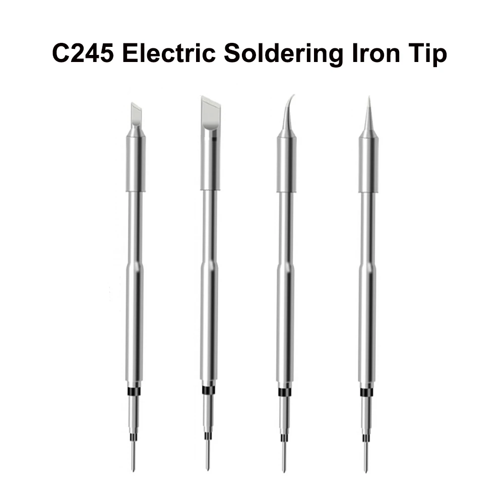 4pcs/Set External Heat Soldering Iron Tips B C D K Pure Copper Solder Head Welding Repair Tools 30W 40W 60W Replacement Tip C245