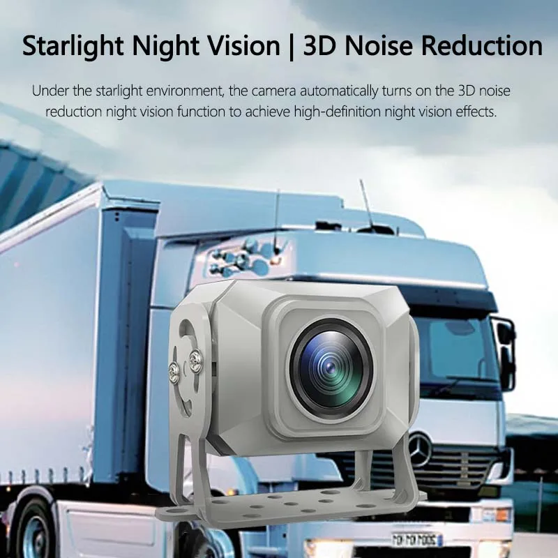 1080P Vehicle AHD Lefr/Right Side View Camera 12V Night Vision IP68 Waterproof For Heavy Truck/Trailer/RV Starlight