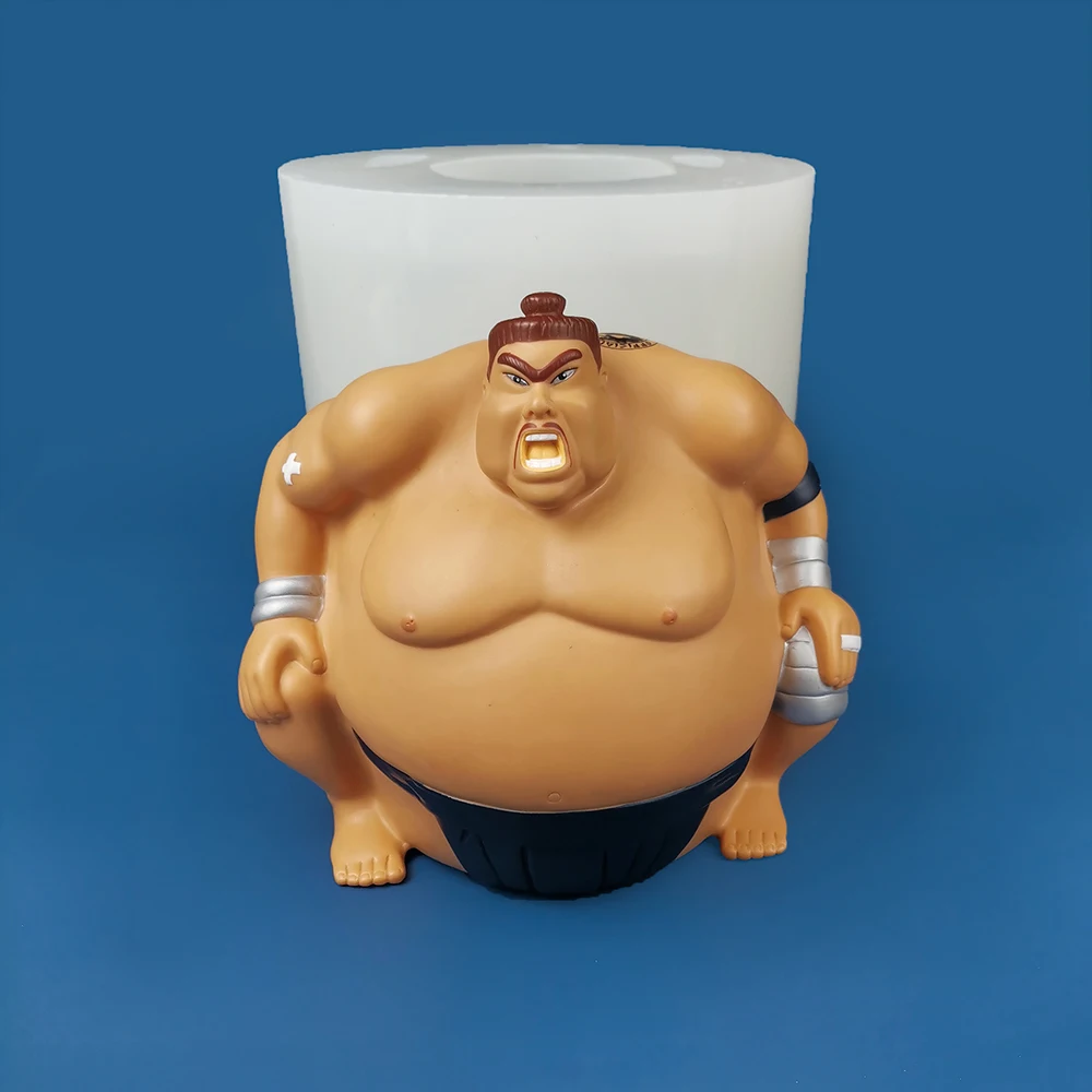 

PRZY-Silicone Sumo Man Molds, Fondant, Large Body Mold, Soap Molds, Handmade Soap Clay, Resin Candle Mould