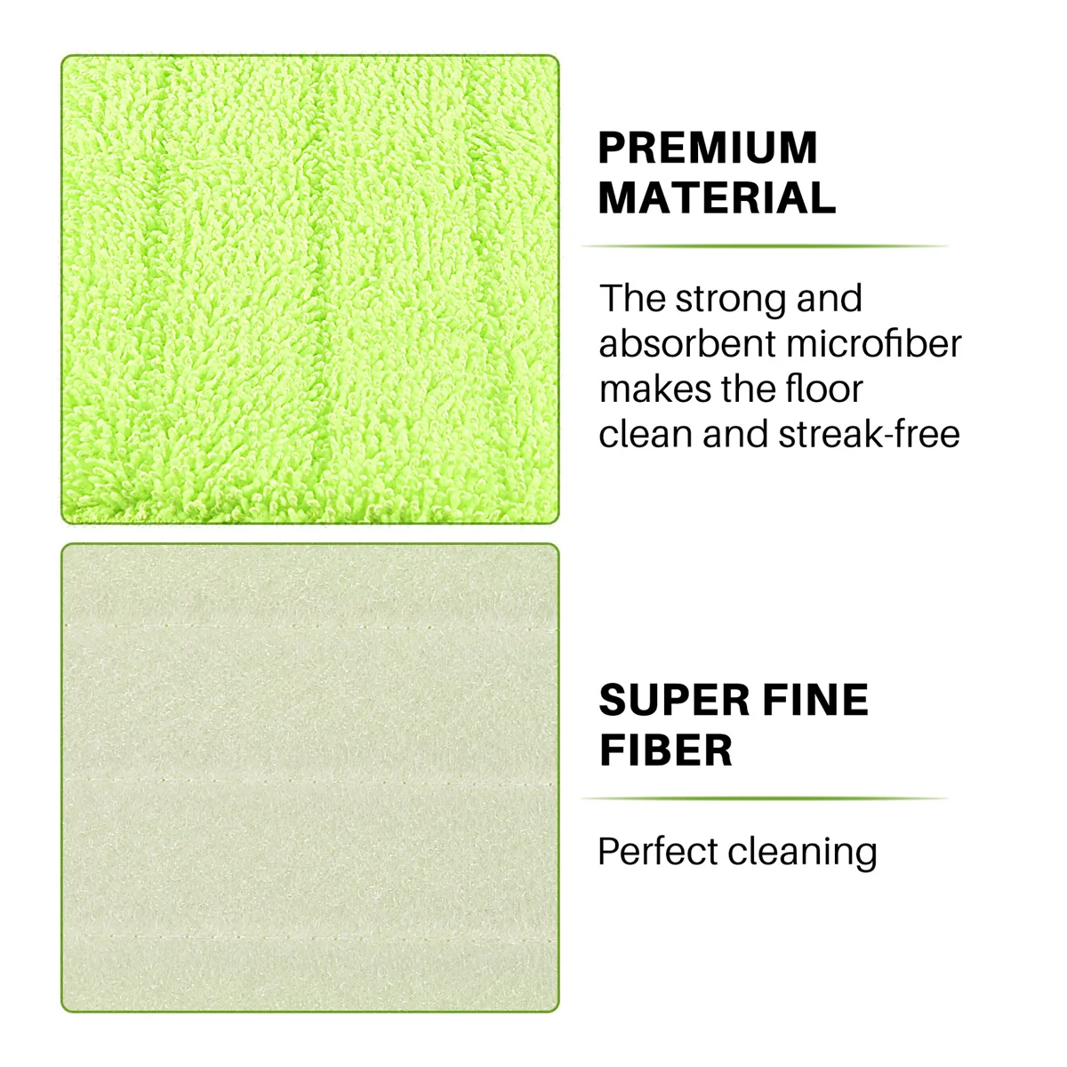 

A66I2 6 pieces Reveal Mop Cleaning Wet Pad For All Spray Mops & Mops Washable