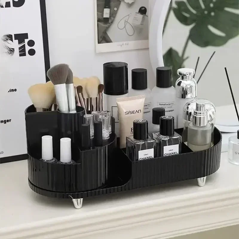 360° Large Bathroom for Storage Rotating Countertops,desk Capacity Holder Decor Vanity Container Brush Organizer Makeup Makeup