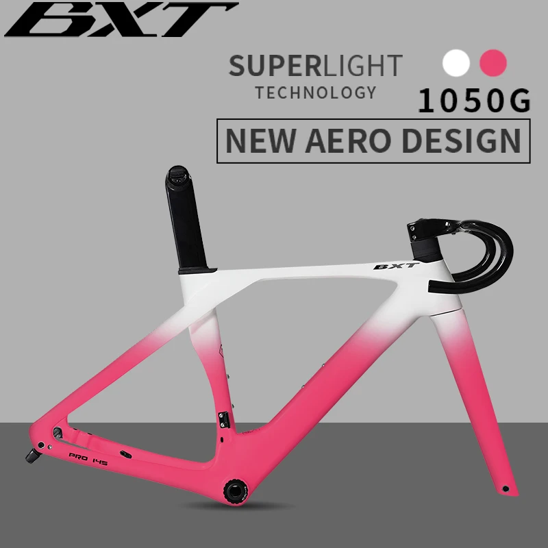 

Карбоновая шоссейная рама BXT с дисковыми тормозами Flat Mount, внутренней проводкой тросов, резьбовым подшипником T47-24мм, для колес 700C*32C