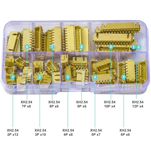 Jst Connector Kit, Xh2.5 Smt Header Jst 2.54Mm Pitch Ic Socket Plug Adapter, JST-XH Header Rechte Hoek Header (XH2.5-SMT-R/A)