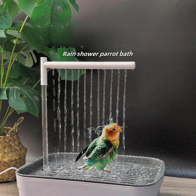 Parrot Bath, Automatic Cycling, Bird Bath, External, Dedicated Bath USB Electric, High Quality