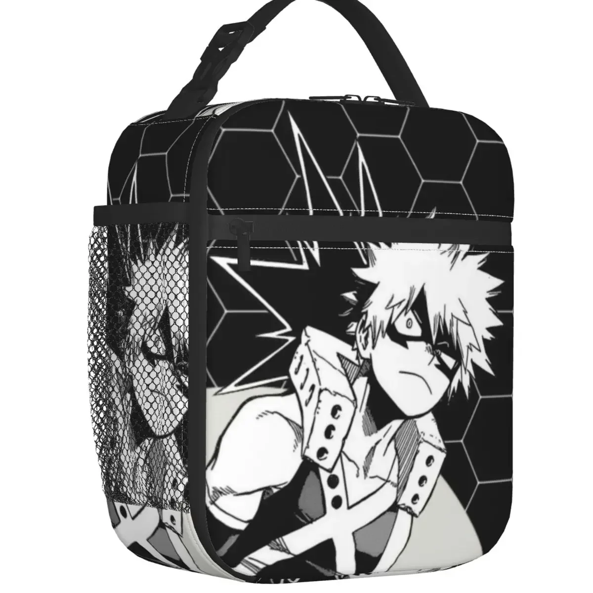 

My Hero Academia Thermal Insulated Lunch Bags Katsuki Bakugo Anime Resuable Lunch Container for School Multifunction Food Box