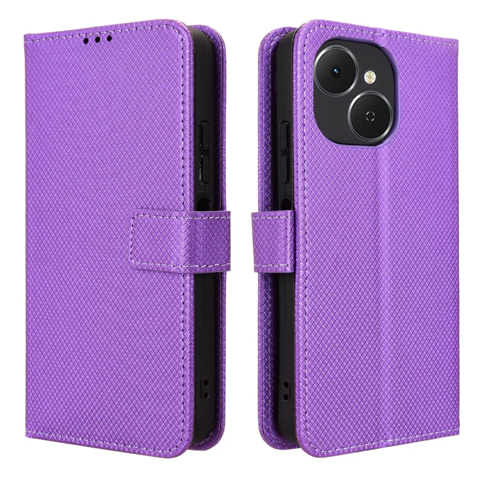 حافظة جلدية غطاء وقائي لـ Tecno Spark 40C غطاء حامل قابل للطي لهاتف Tecno Spark40C محفظة بطاقة حامل الهاتف Coque