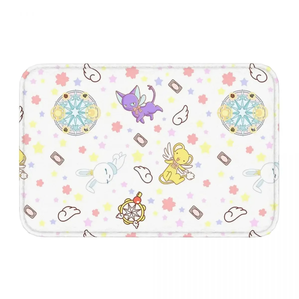 Cardcaptor Sakura Anime Bath Mat Cute Magical Girl Things Doormat Kitchen Carpet Entrance Door Rug Home Decor