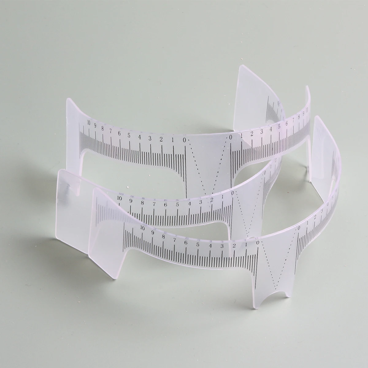 

5/10pcs Plastic Eyebrow Ruler Eyebrow Measuring Tool For Eyebrow Microblading Tattoo Supplies