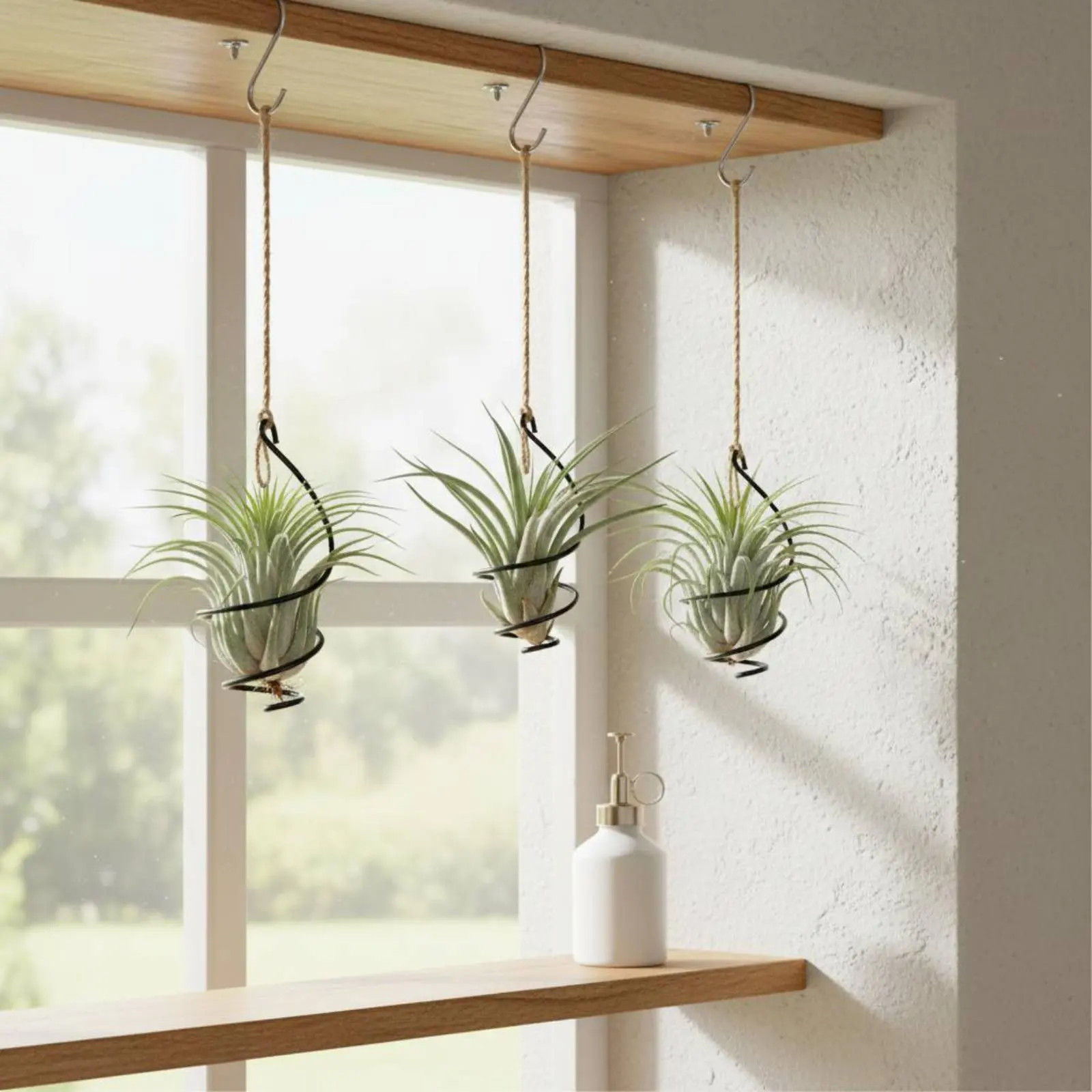 

Air Plant Holder Creative Design Tillandsia Display Rack Tillandsia Holder Minimalist Aluminum Wire Plant Stand Rust Resistant