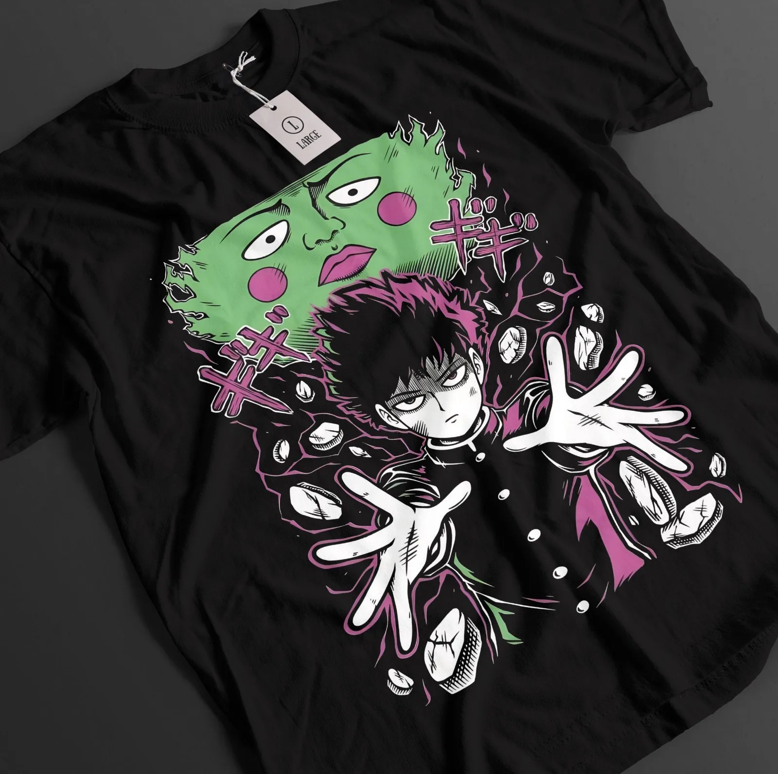 Mob Psycho 100 Shirt Shigeo Kageyama Tshirt Reigen T-Shirt Ritsu Teru Anime Tee