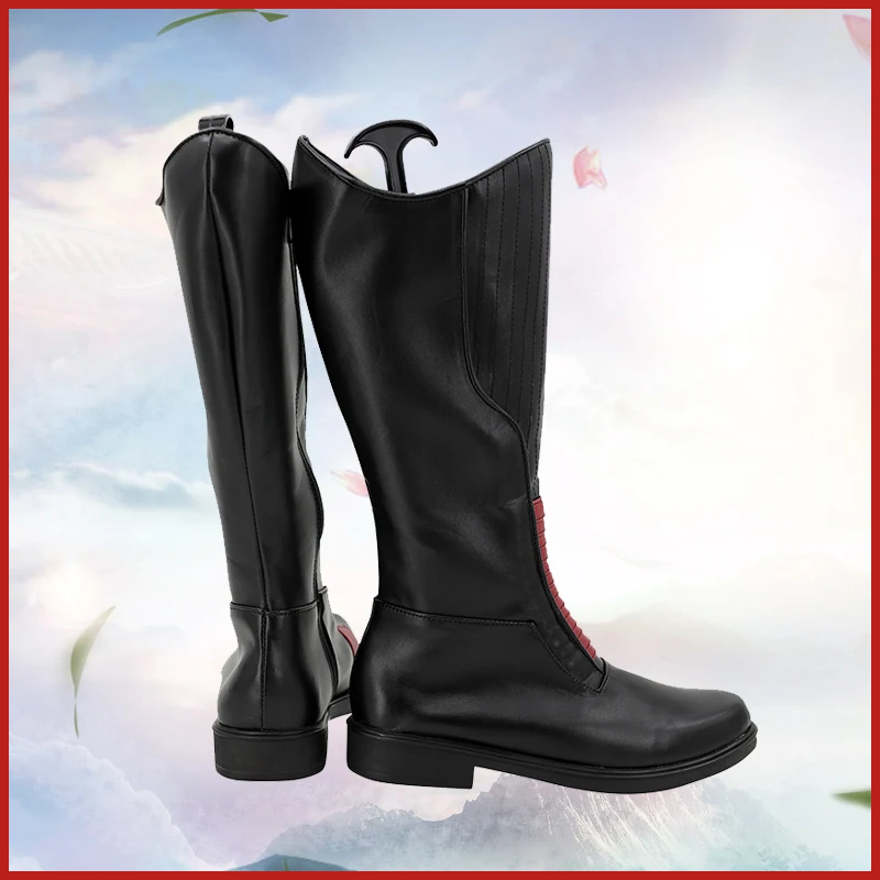 Hombres Flash Barry Allen Cosplay zapatos Halloween carnaval fiesta adultos hombres PU botas de cuero