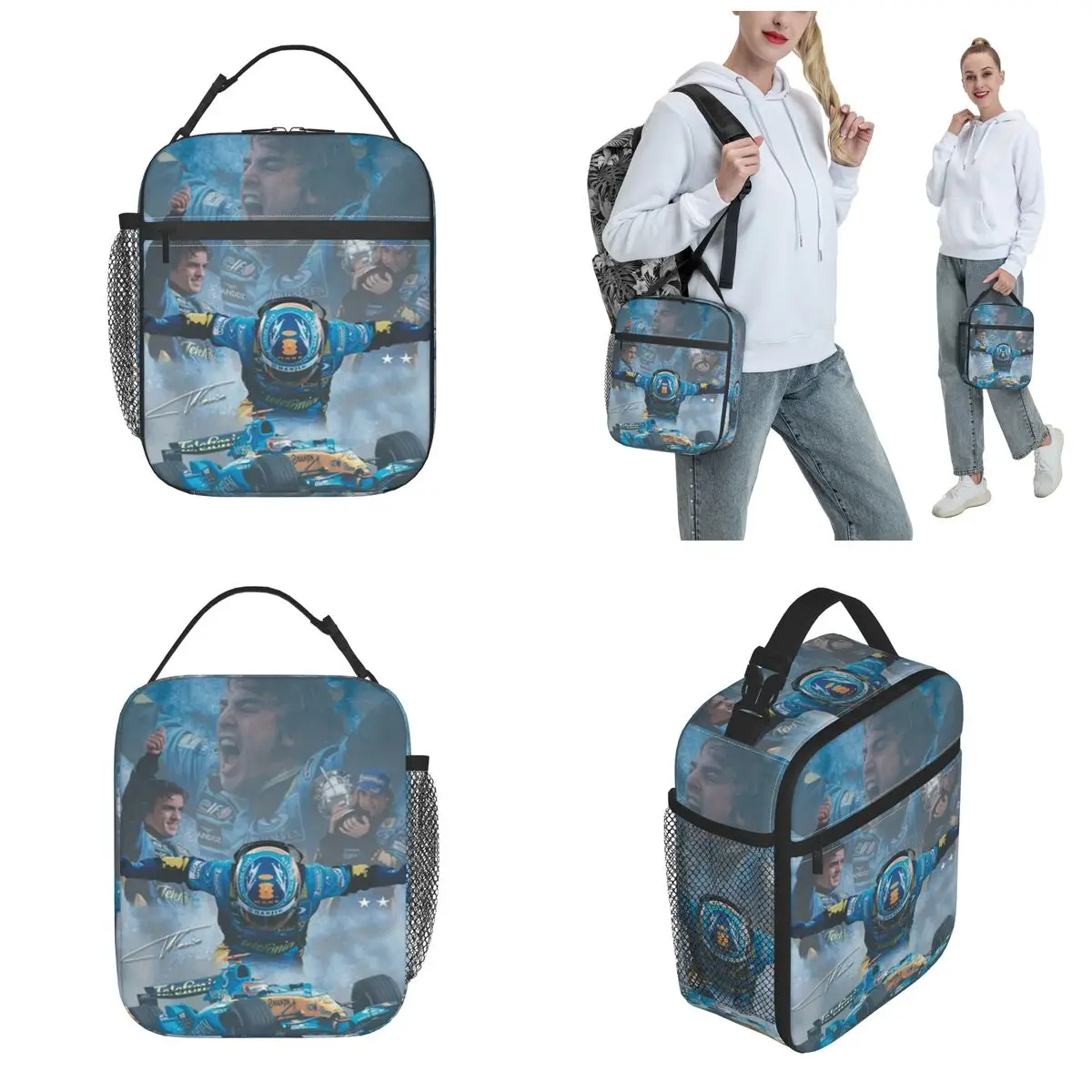 Insulated Lunch Bag Fernando Alonso Poster Accessories Lunch Container New Arrival Thermal Cooler Lunch Box For School