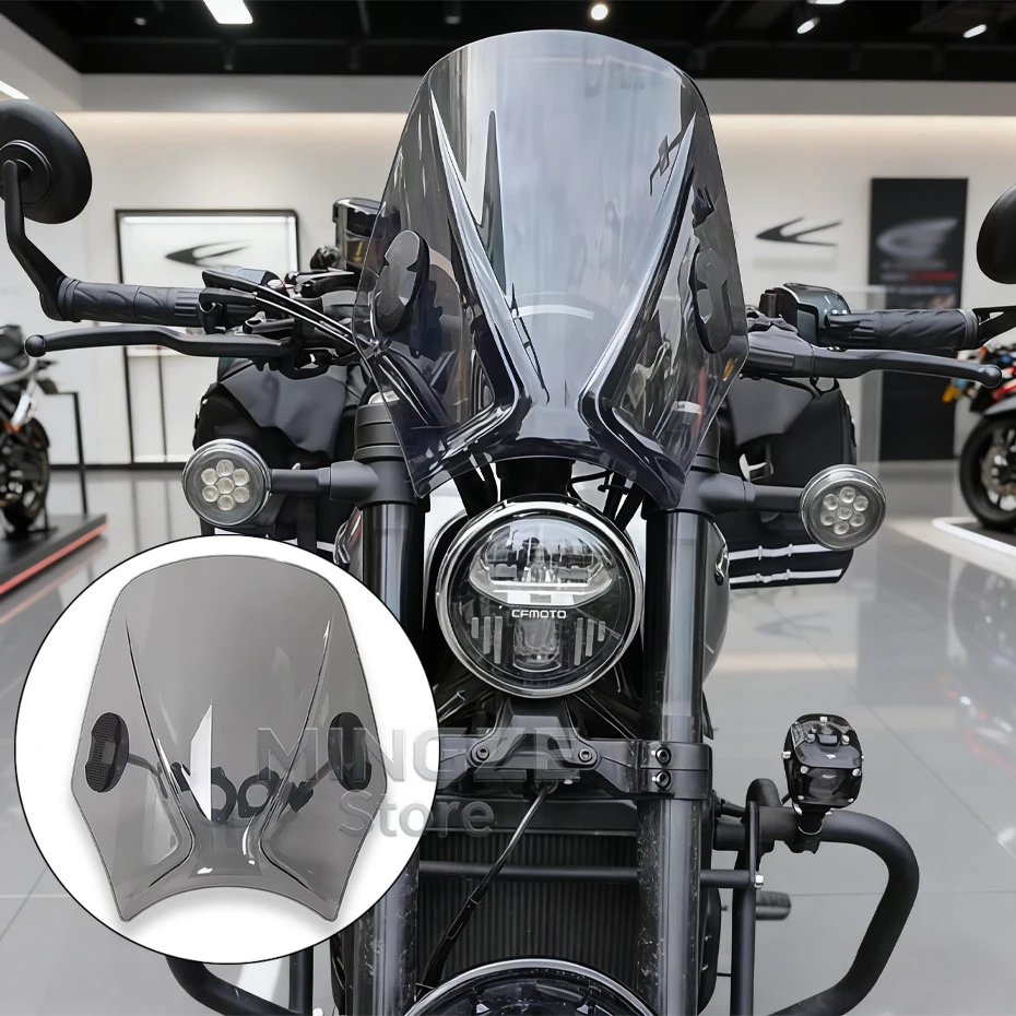 

For CFMOTO 250CLC 450CLC 250CL-C 450CL-C Adjustable Bracket Handlebar Windscreen Screen Windshield Wind Deflectors