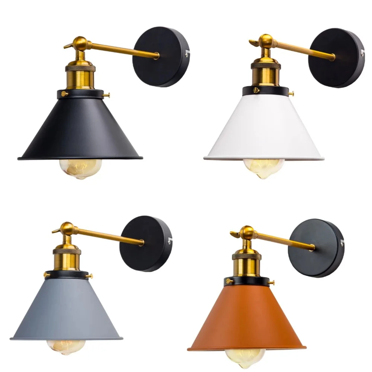 New Stylish Vintage Retro Industrial Wall Sconce Lights - Stunning Home Décor Lighting Fixtures for Bedroom, Bathroom, Balcony,