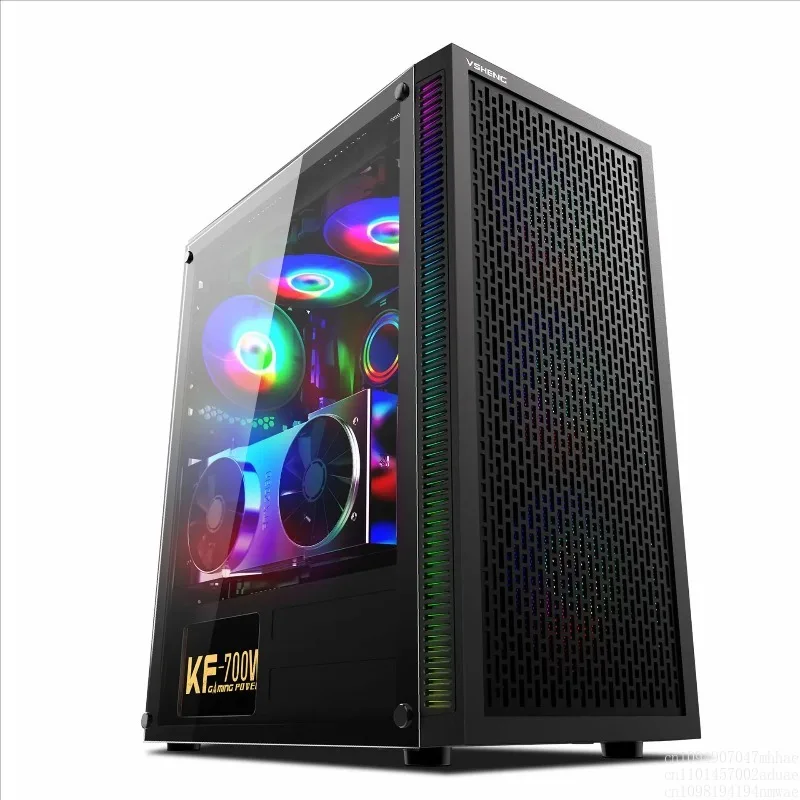 

La carcasa del panel lateral de cristal Hurricane 2 transfronteriza admite placas base de CPU duales X79 X99