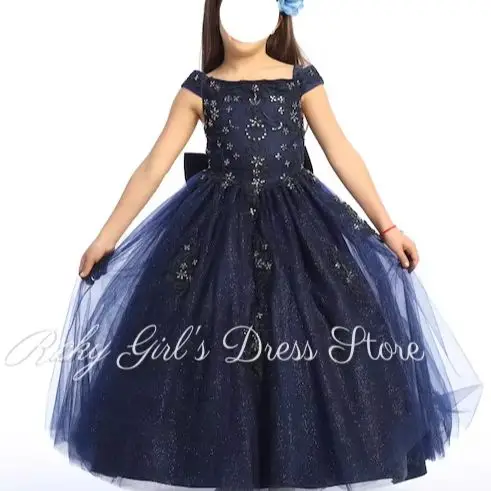 navy-blue-elegance-dress-sequin-beaded-flower-girl-dress-for-holiday-celebrations-christmas-wedding-birthday-party-customized
