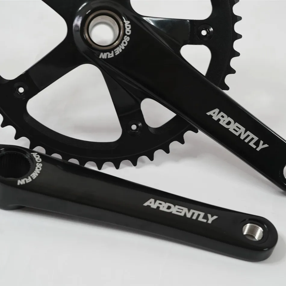 Ardently Hollowtech Crankset, Fixie Crank, Single Speed, Fixed Gear Bike,Track Bicycle Chainwheel, 48T, 165mm, 144BCD Bike Parts