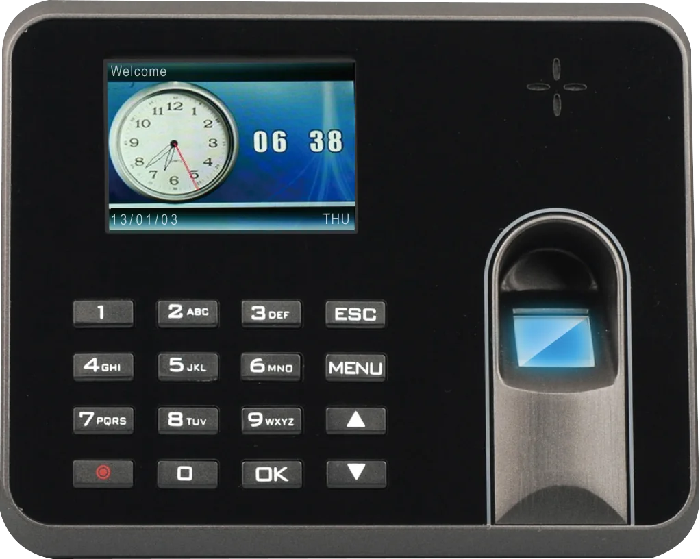 TM3800 Standalone Excel Report Biometric Employee Fingerprint Time Attendance Machine Efficient Time Recording