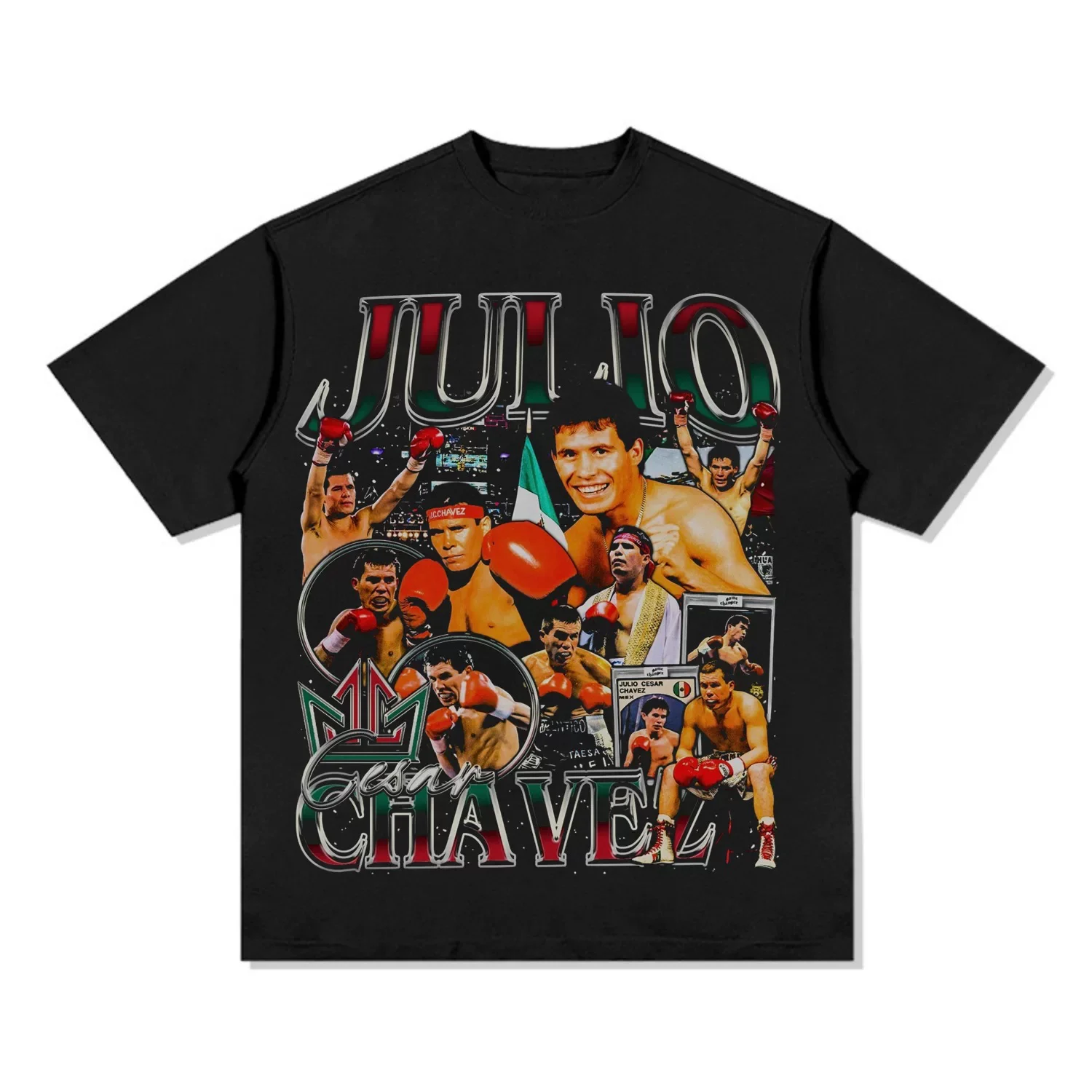 Julio Cesar Chavez Boxing T-Shirt Oversized Cotton Tee Boxing Fan Essential Mexican Boxing Icon Men Women Vintage Fight Fan Top