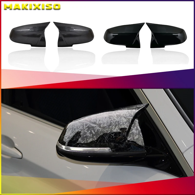 For BMW 1 2 3 4 Series F20 F30 F31 F32 F36 2012 - UP 320i 328i 330d 335i M3 M4 Look Replacement style Carbon Fiber Mirror Cover