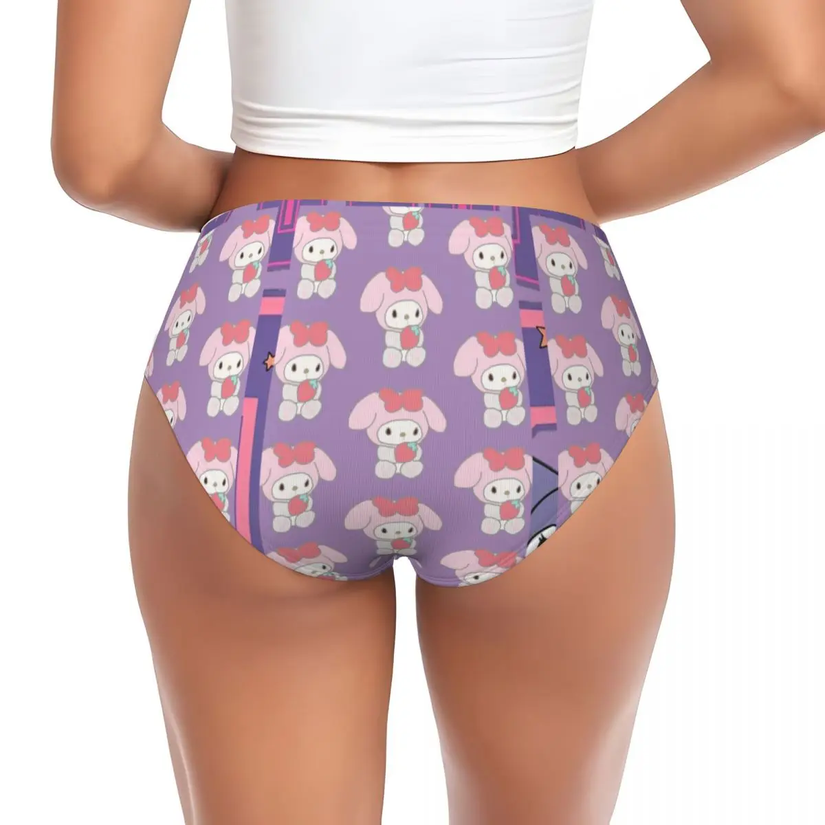 My Melody Cartoon Women's Underwear Brief Cozy Ladies Panties Briefs