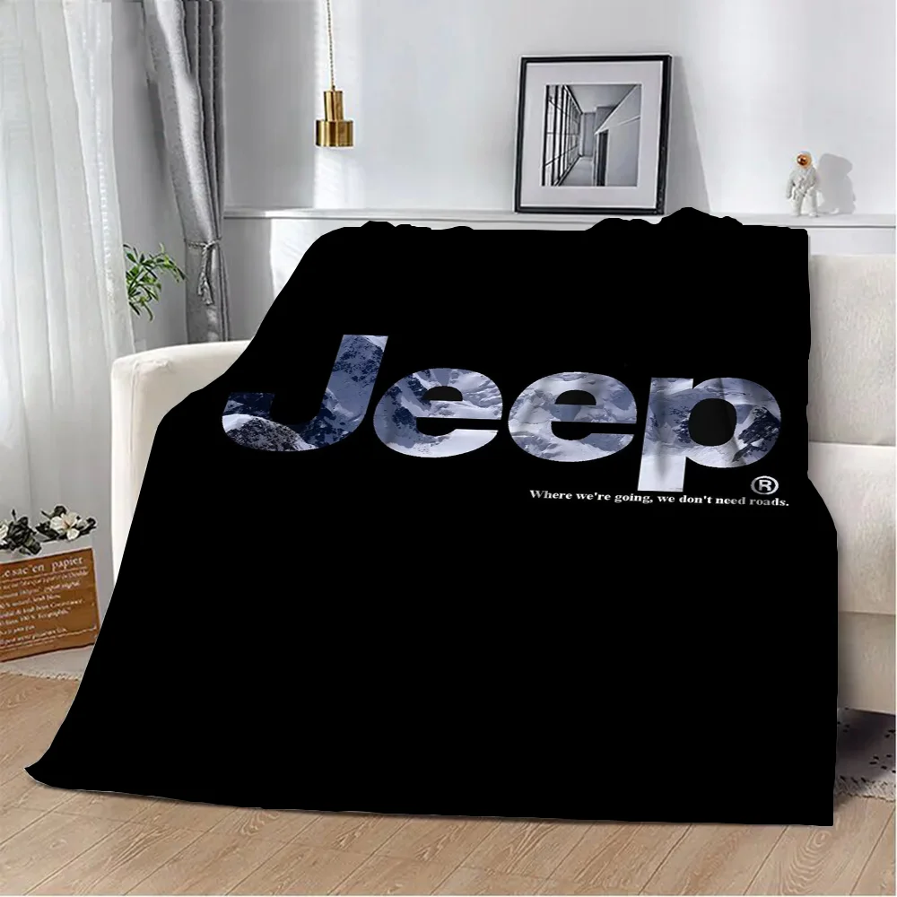 Kawaii Blanket for Sofa Decoration J-Jeep Home Interior Luxury Throw Blanket Fluffy Hairy Blankets for Bed Blankets & Throws