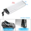 ANCHER AM용 L395mm 36V 10.4Ah 12.8Ah 14Ah ebike 배터리 001908   AM1908 Zebra Ebike 지퍼 z4 접이식 전기 자전거 2
