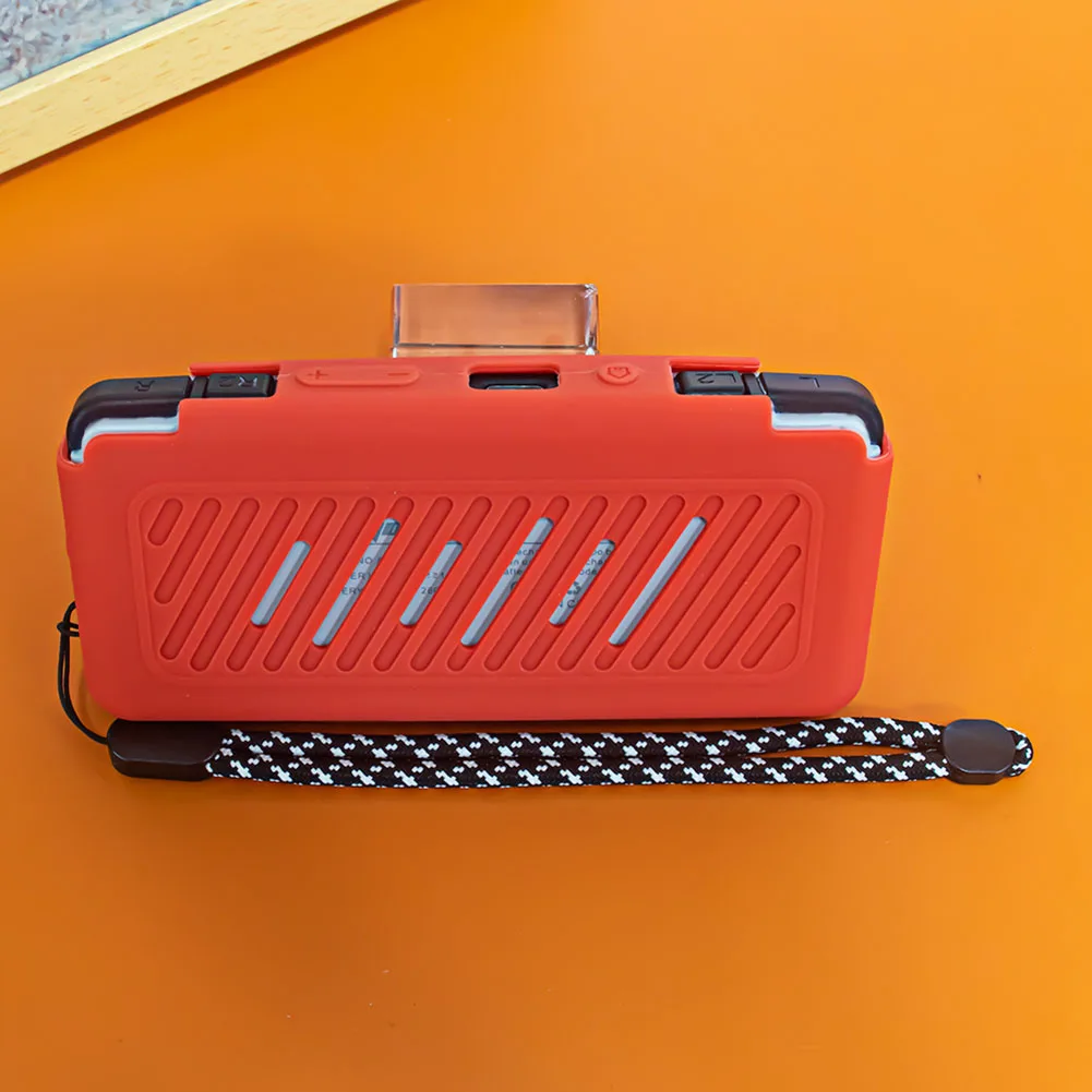 Silicone Protective Cover Shockproof Protective Case Anti-Scratch Soft Skin Cover Case with Lanyard for Miyoo A30 Game Console