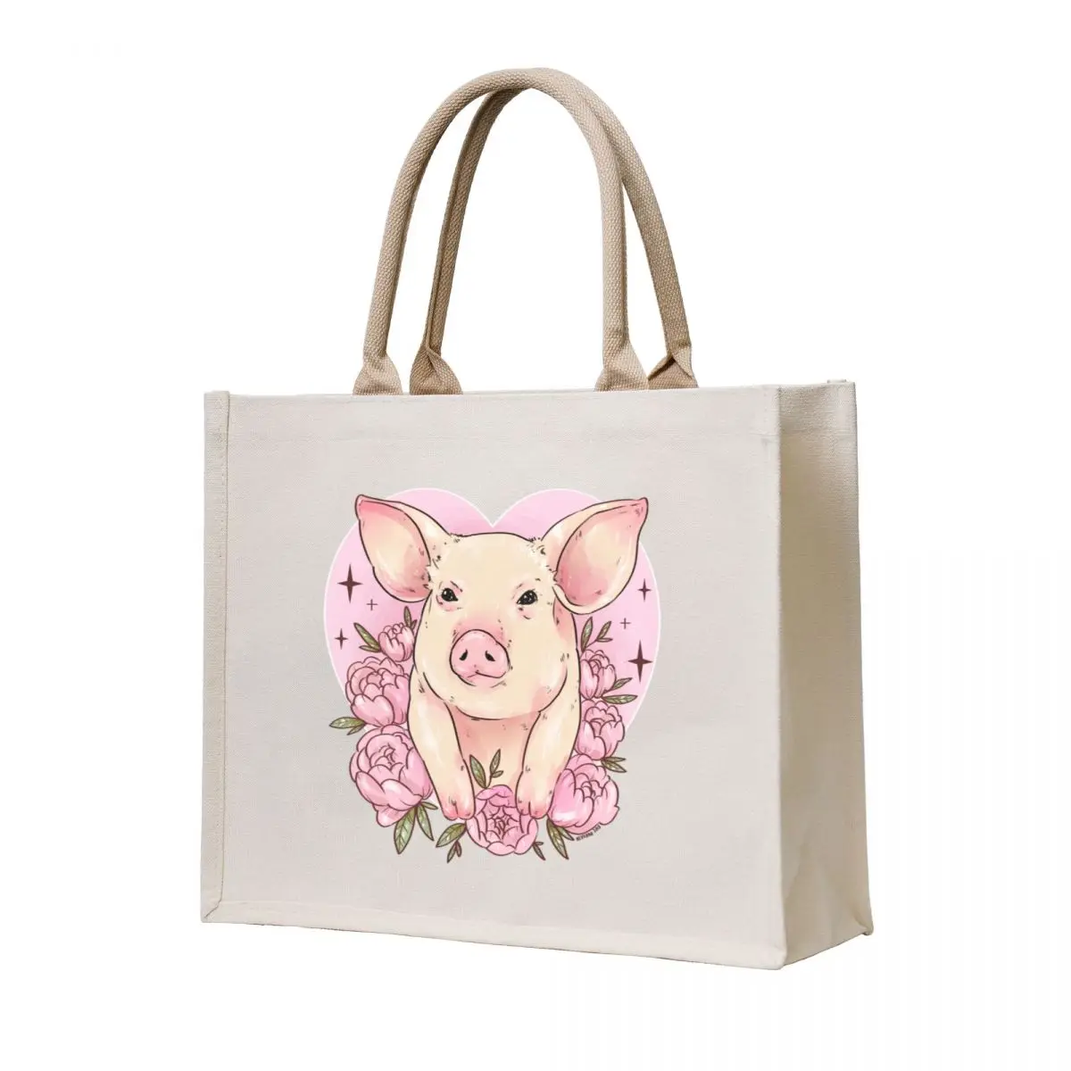 

Piggy Love Tote Bag tote bag Canvas bag for women women