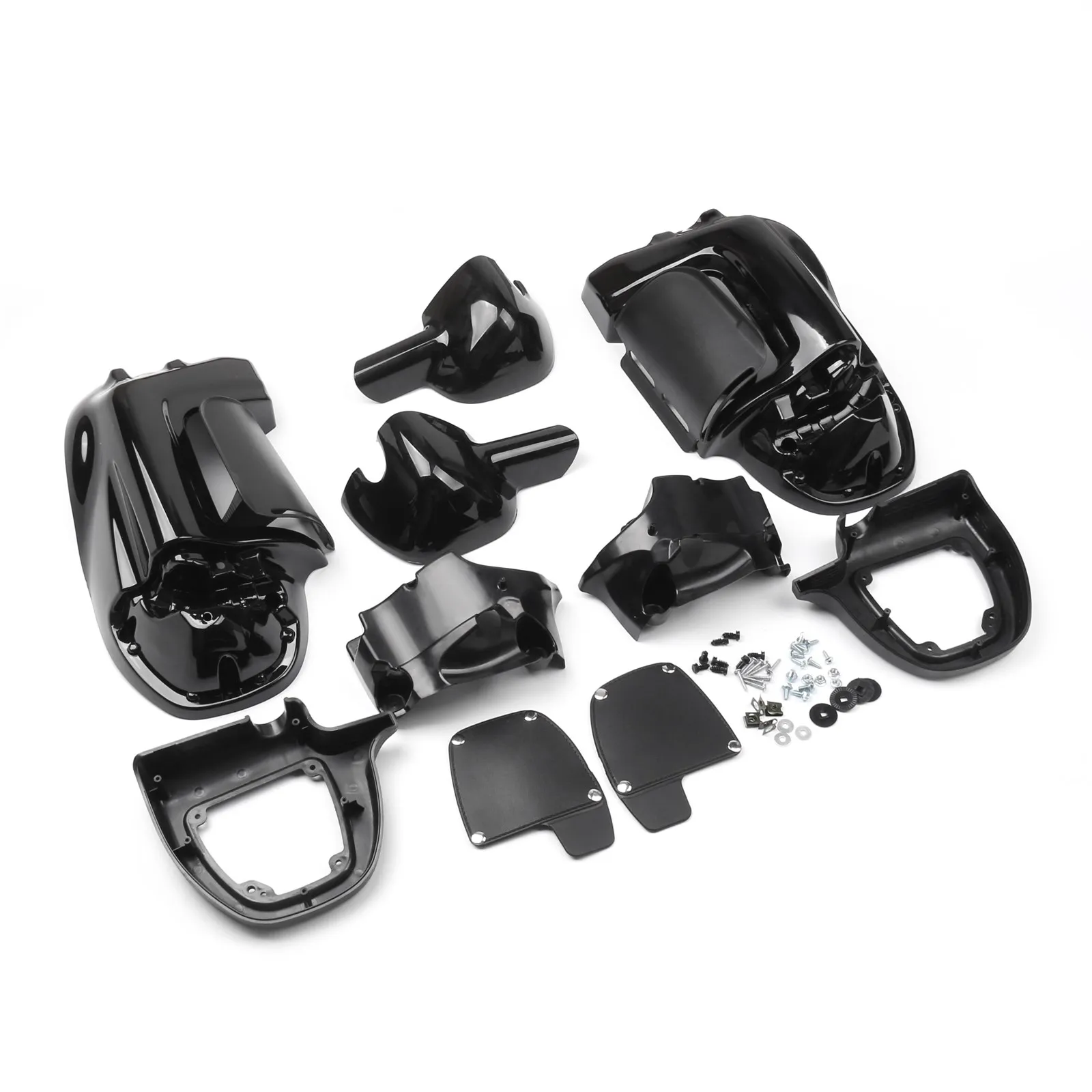 Artudatech Lower Vented Leg Fairings Glove Box For Harley Touring Road Street Glide 1983-2013