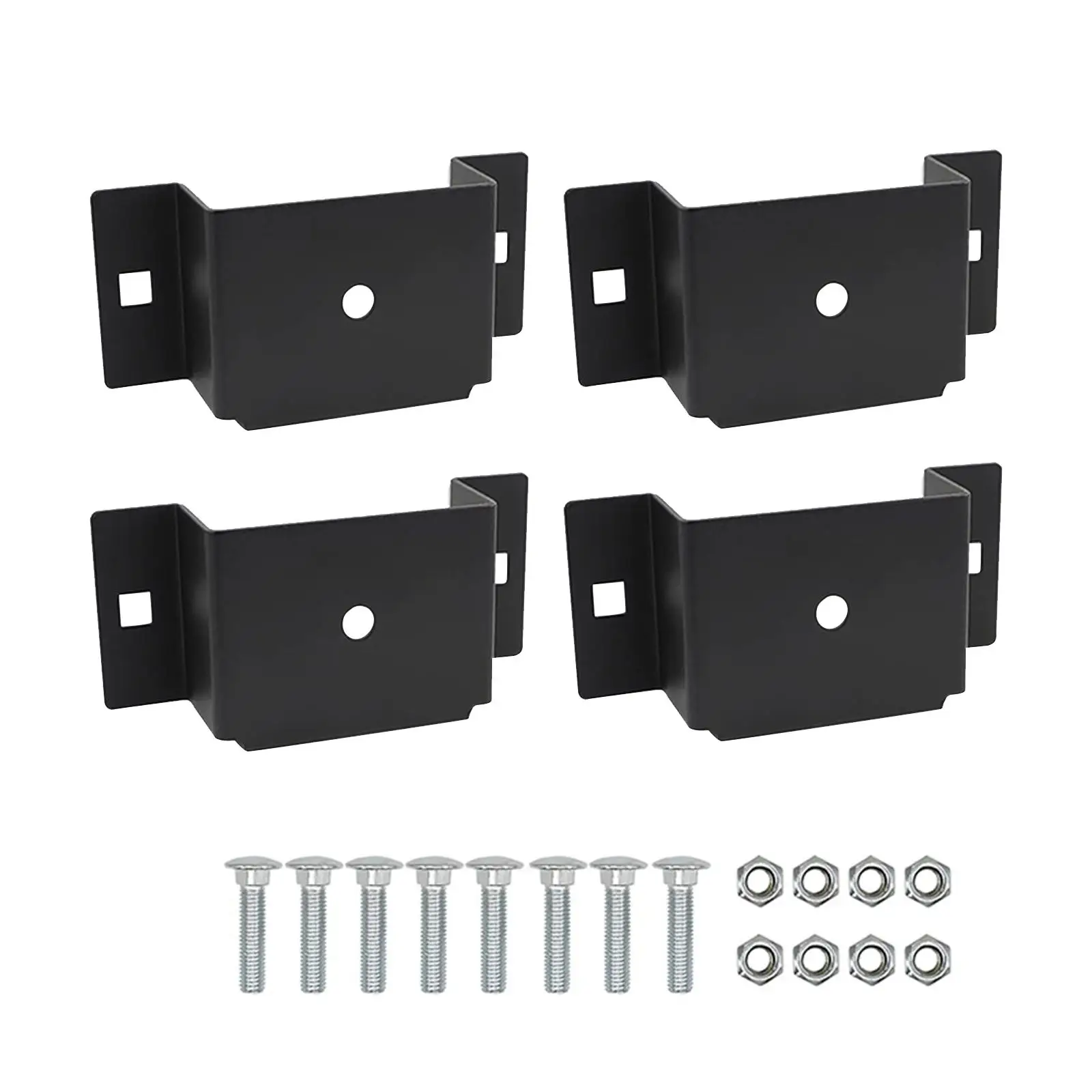 

4x Trailer Stake Pocket Brackets Multifunctional for Trailer Flat Bed