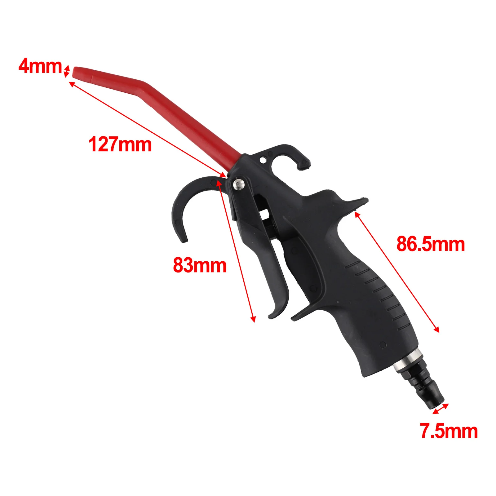 Garden Tools Workshop Equipment Triggers Cleaner Air Blower Dust Blower Pneumatic Air Blower Red Pneumatic Air Blowguns Black