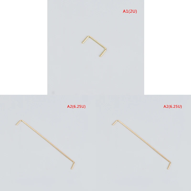 1PC stabilizzatori per tastiera meccanica PCB filo di acciaio placcato oro sostituire 2U 6.25u 7U tastiera meccanica da 1.5mm mantenere il Kit fai da te