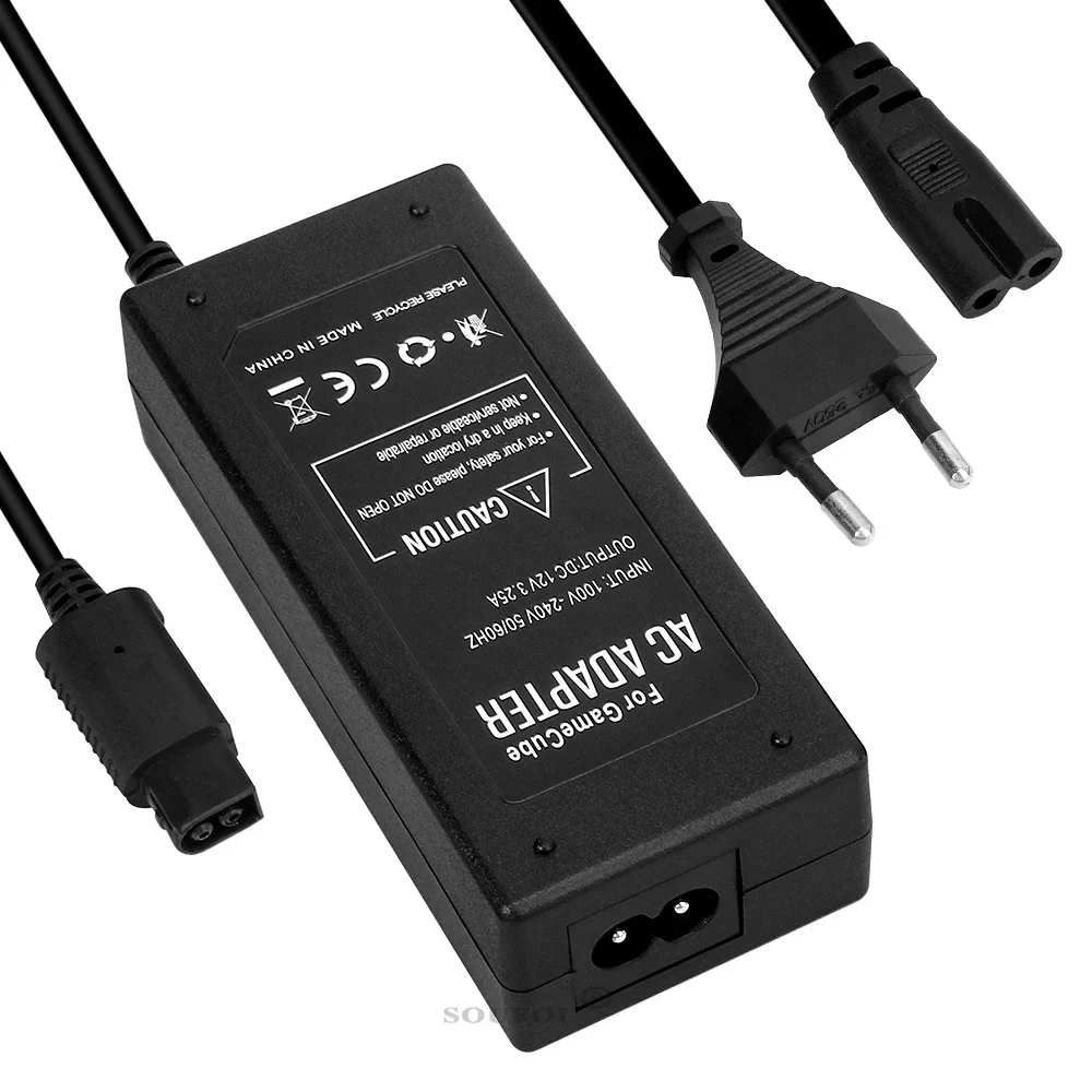 EU US AU UK Power Supply for GameCube Video Game Console Charger for NGC AC/DC Adapter 100-240V 60HZ 12V 3.25A Dropshipping